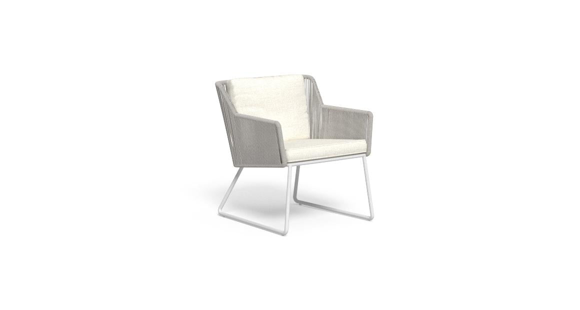 Poltrona Lounge in Corda Coral
