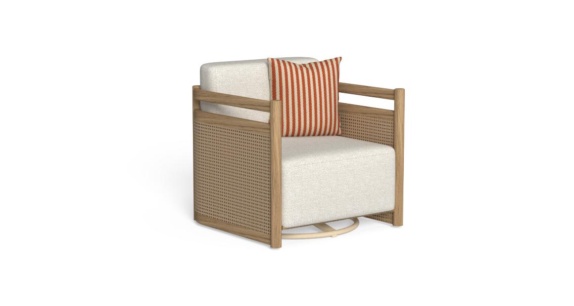 Poltrona Living Girevole Edwin//Wood