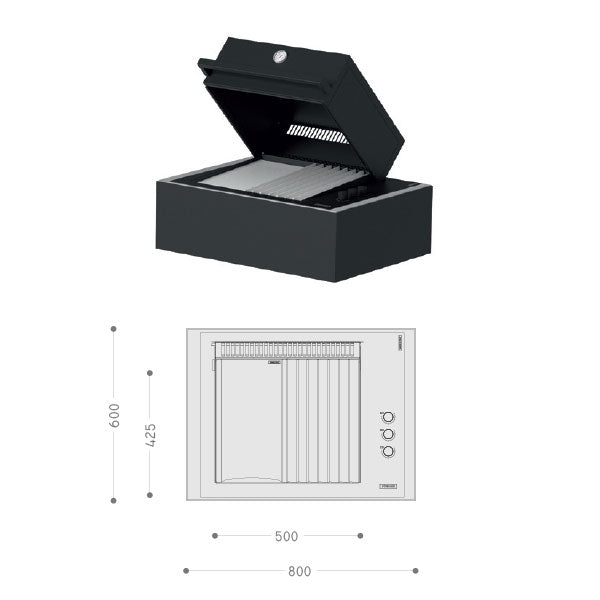 Modulo Barbecue con Coperchio