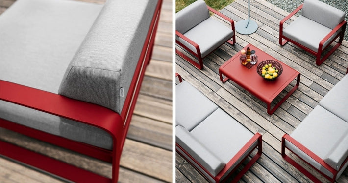 Divano Bellevie 2 posti alluminio con cuscini sfoderabili