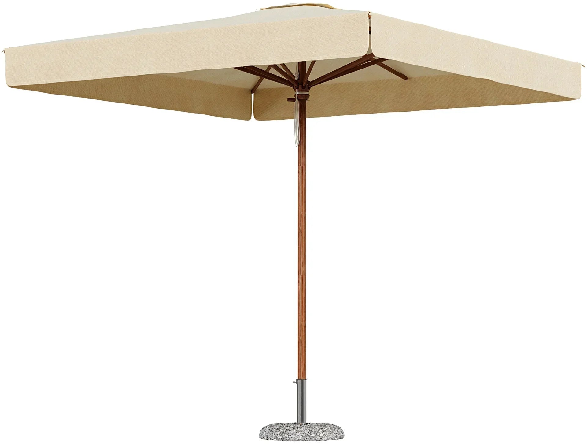 Ombrellone a Palo Centrale Dolomiti Legno 400x400