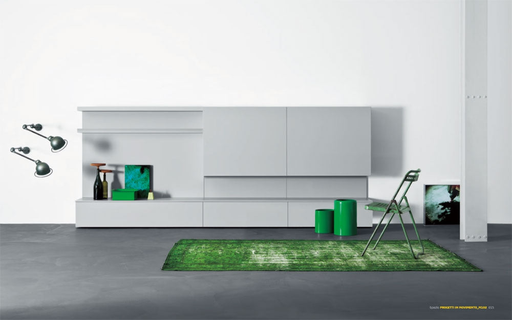 Composizione Moduli Pianca in Laccato Opaco Nuvola