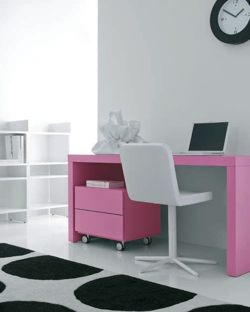 Cameretta Laccato Opaco Rosa Pianca