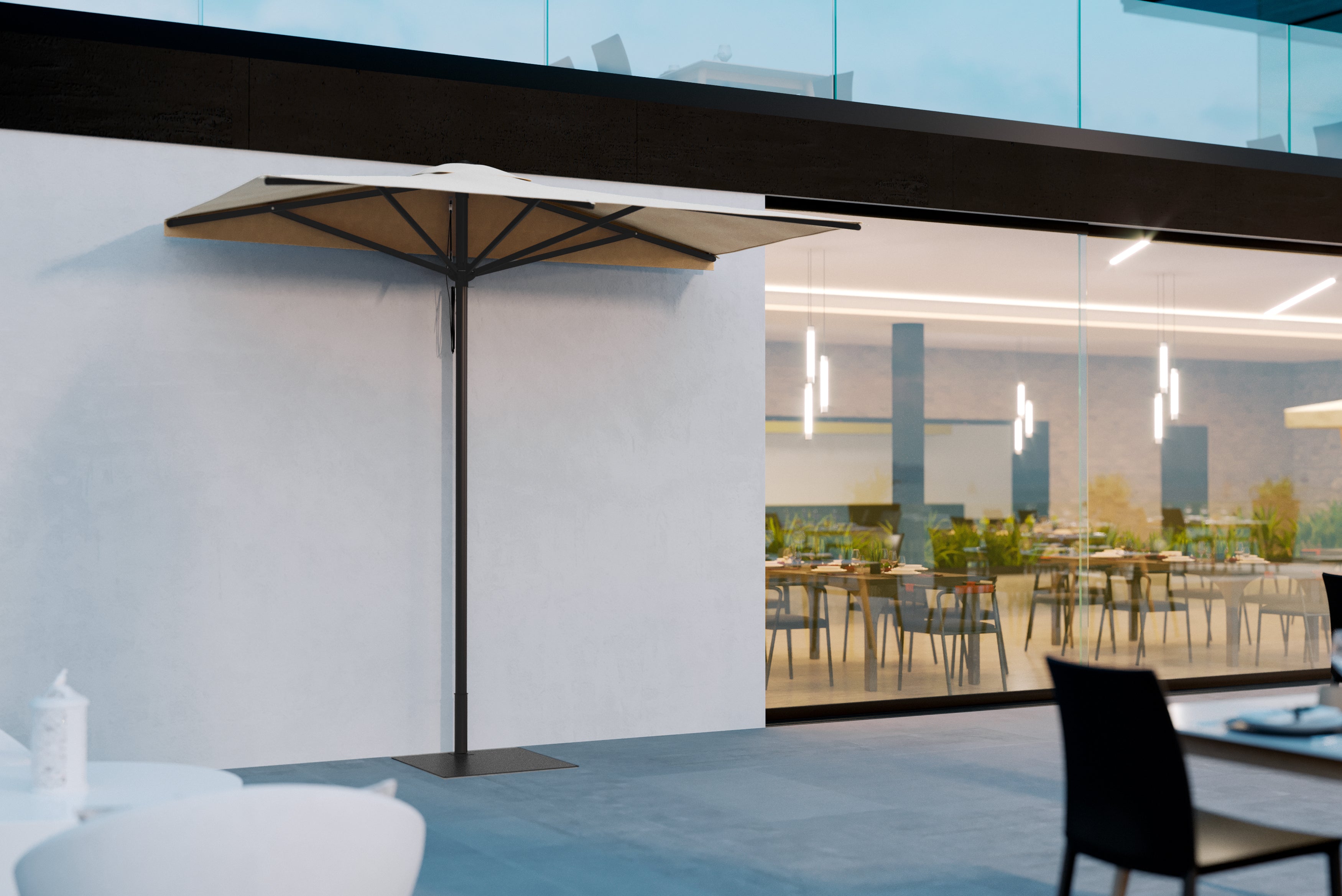 Mezzo Ombrellone City Alluminio