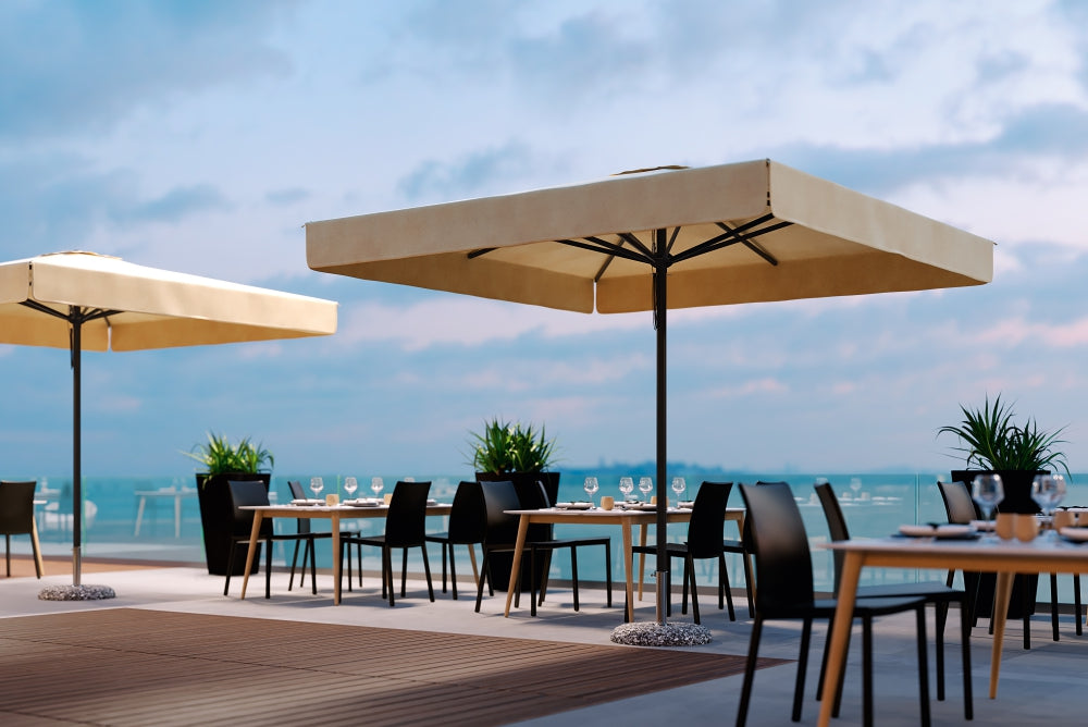 Ombrellone a Palo Centrale Dolomiti Alluminio