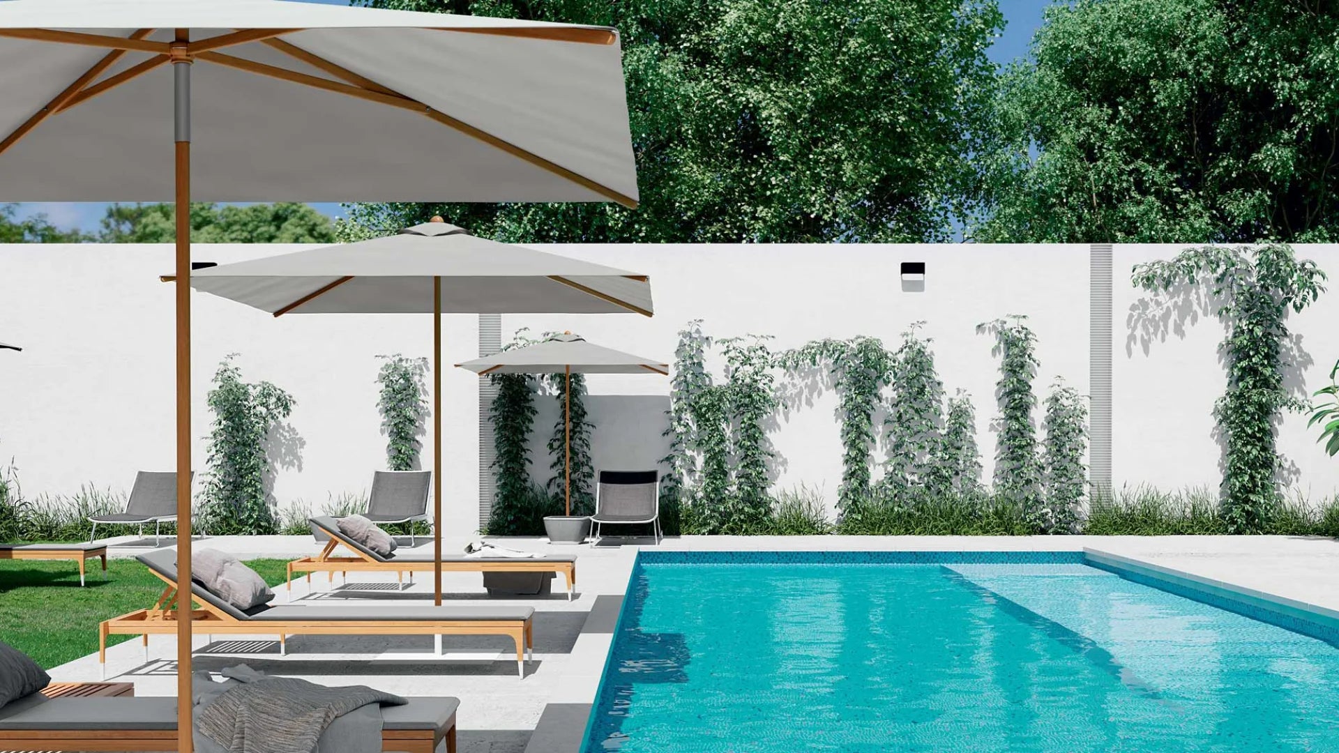 Ombrellone a Palo Centrale Ocean Legno