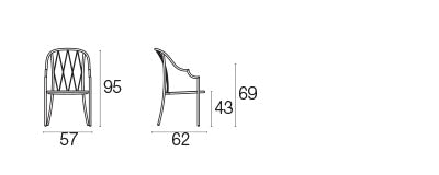 Poltroncina Schienale Alto Como