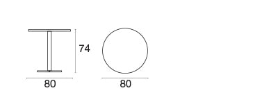 Tavolo Abbattibile Darwin d80