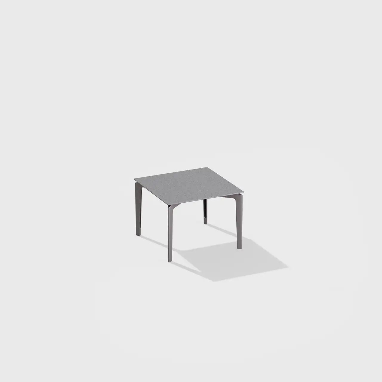 Tavolo Basso Quadrato AllSize con Piano in Alluminio Puntinato