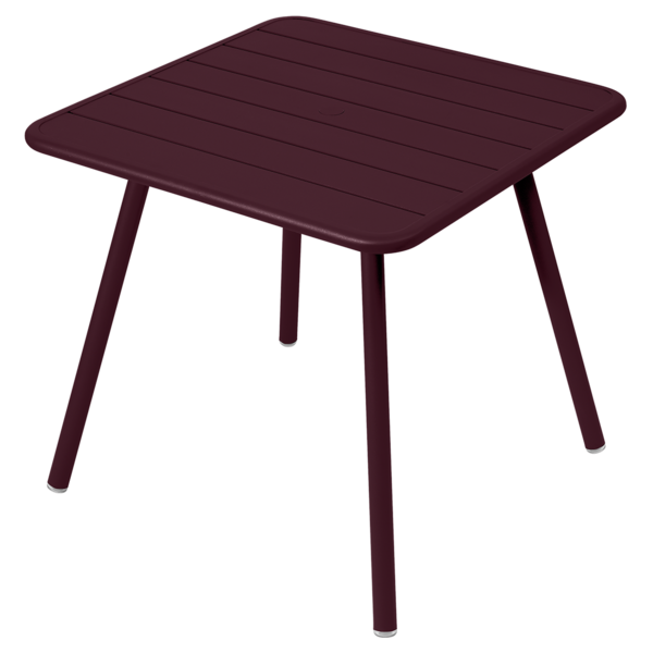 Tavolo Luxembourg in alluminio quadrato 4 gambe 80x80 cm
