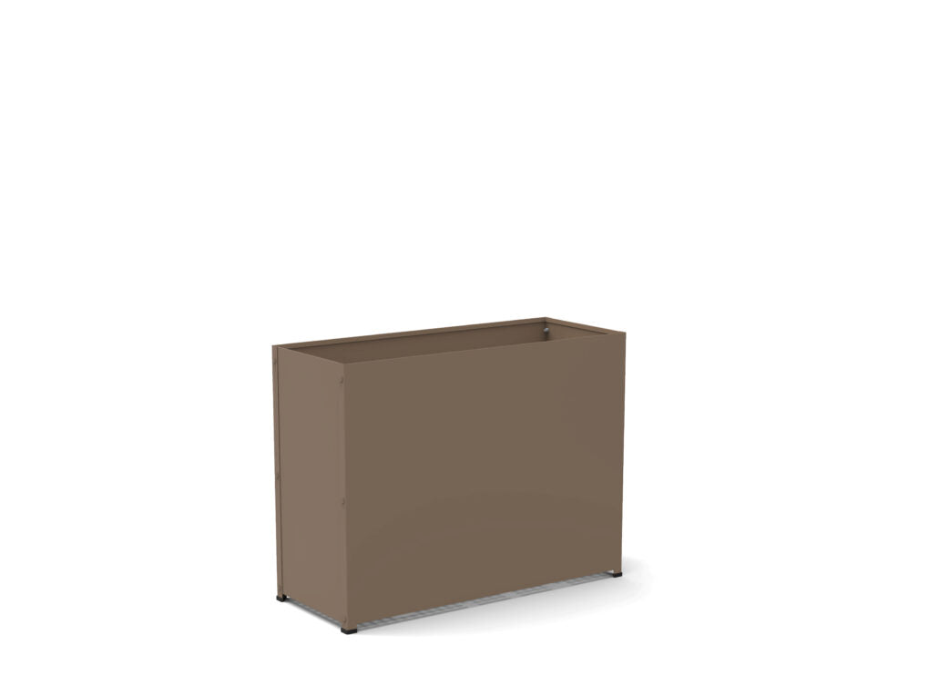 Fioriera Box L in acciaio zincato 35x65x86